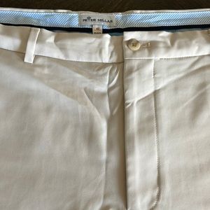 Peter Millar stone golf shorts.